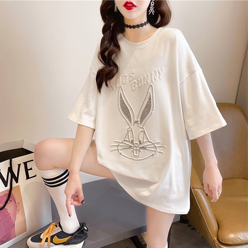 オシャレ度満点 切り替え 着心地抜群 プリント Tシャツ カットソー＜S-3549＞
