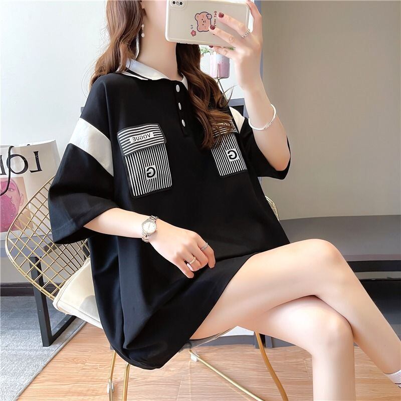 絶対流行 2色選択可 カジュアル 切り替え 半袖 Tシャツ カットソー＜S-8292＞