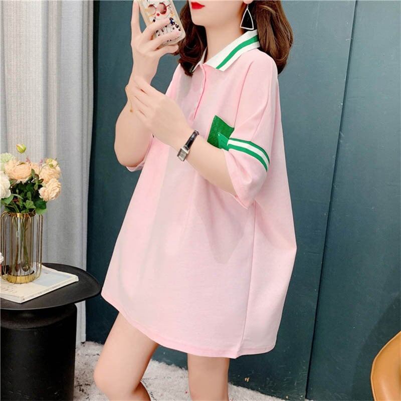 着心地抜群 切り替え 女性力を高める プリント Tシャツ カットソー＜S-3626＞