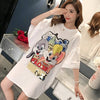 スタイリッシュ プリント 一目惚れ Tシャツ カットソー ワンピース＜S-3440＞
