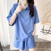 ファッション 切り替え ゆったり感アップ Tシャツ＋ショートパンツ セットアップ＜S-3616＞