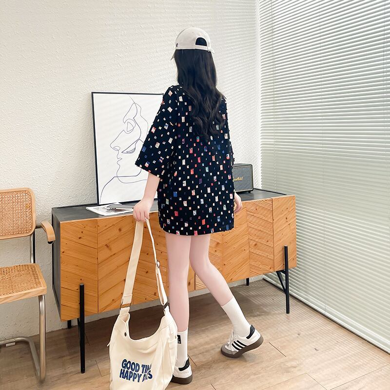 着回し力抜群 カジュアル 個性派 ゆったりトップス 半袖Tシャツ 全2色＜S-8263＞