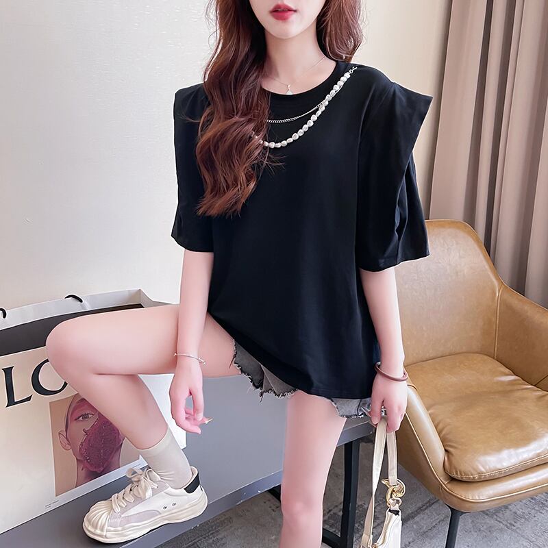 売り切れ必至 簡潔 個性派 ファッション 全3色 半袖Tシャツ<S-8514>