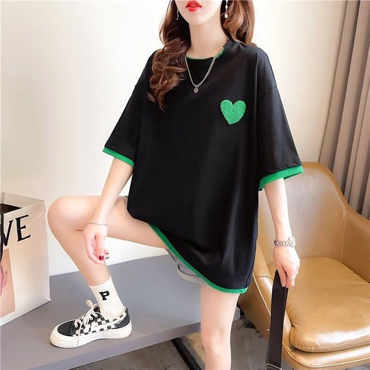 ファッション 3色選択可 シンプル 切り替え Tシャツ カットソー＜S-3070＞