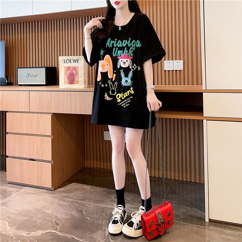大好評 プリント キュートファッション 半袖Tシャツ＜S-8582＞