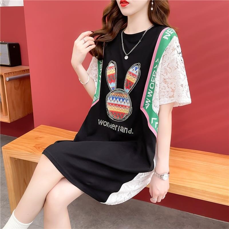着心地抜群 プリント 女性力を高める Tシャツ カットソー＜S-3264＞