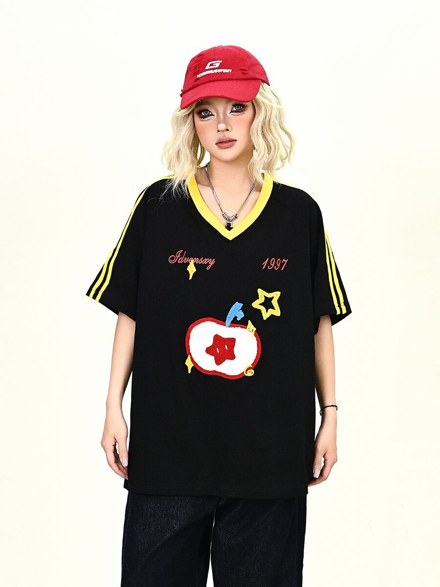 売り切れ必至 早い者勝ち 絶対流行 カジュアル 2色選択 Tシャツ<S-11545>