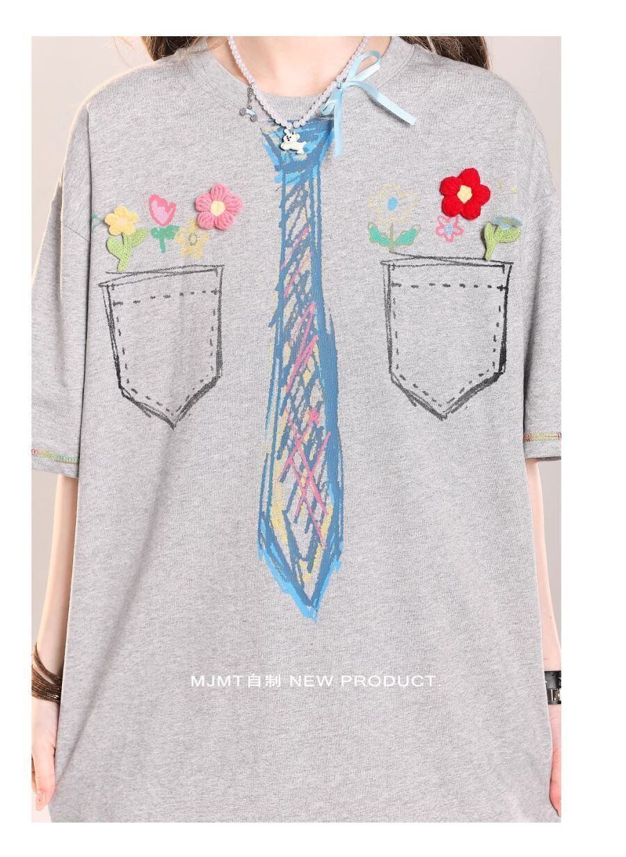 定番シンプル 絶対流行 今季マストバイ 早い者勝ち カジュアル 2色選択 Tシャツ<S-11664>