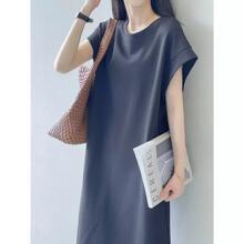 絶対欲しい カジュアル 好感度UP 全4色 半袖 Tシャツ ワンピース ＜S-11682＞
