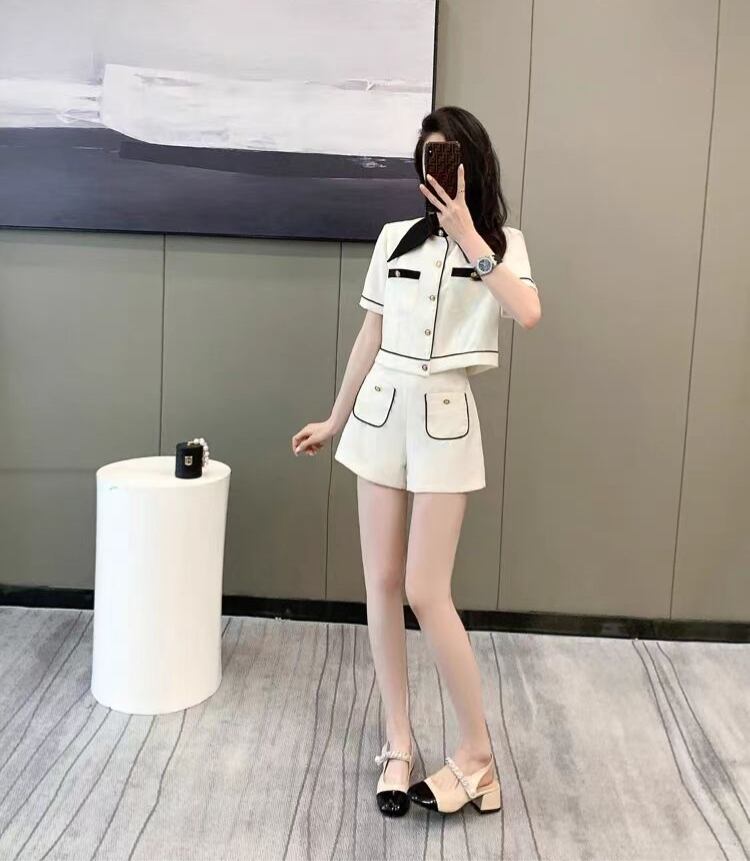 美人度アップ エレガント 絶対流行 上質 半袖Ｔシャツⅹパンツセット<S-6609>