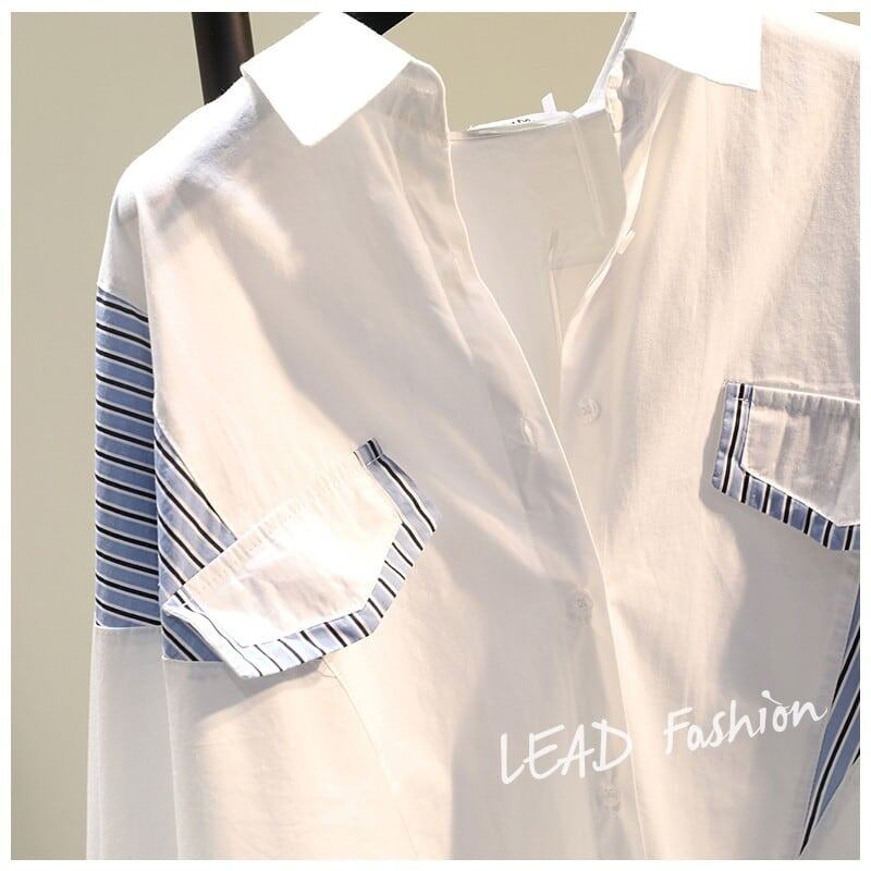 絶対欲しい シンプル ファッション ブラウス<S-6395>