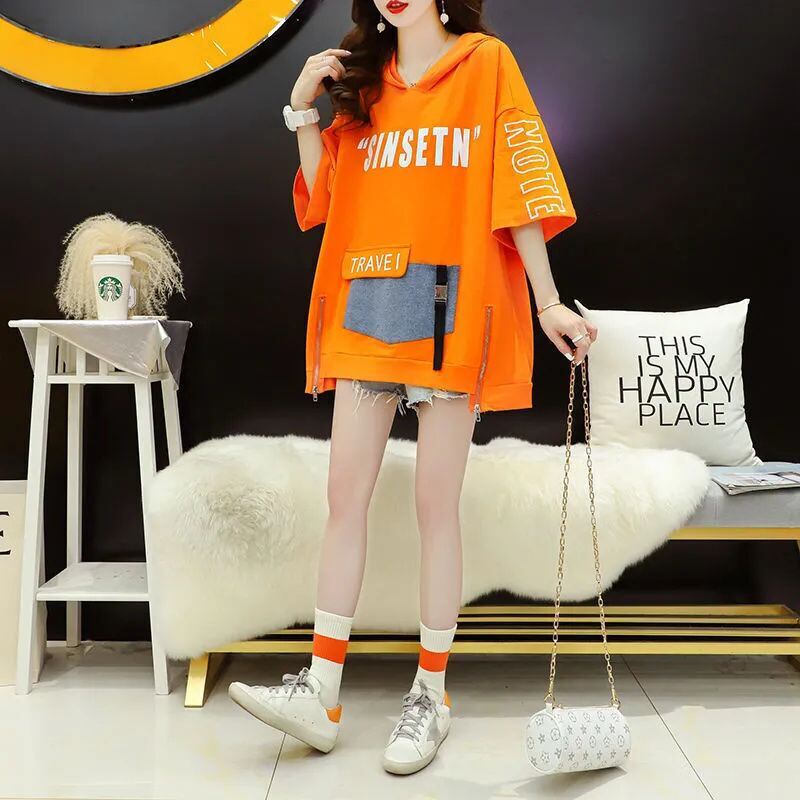 大活躍 アバンギャルド デザイン性抜群 カジュアル プリント全3色 半袖Tシャツ＜S-9323＞