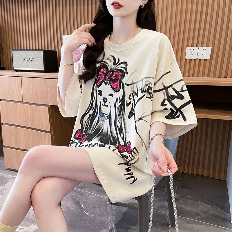 キュート 絶対流行 売れ筋 早い者勝ち カジュアル Tシャツ<S-11446>