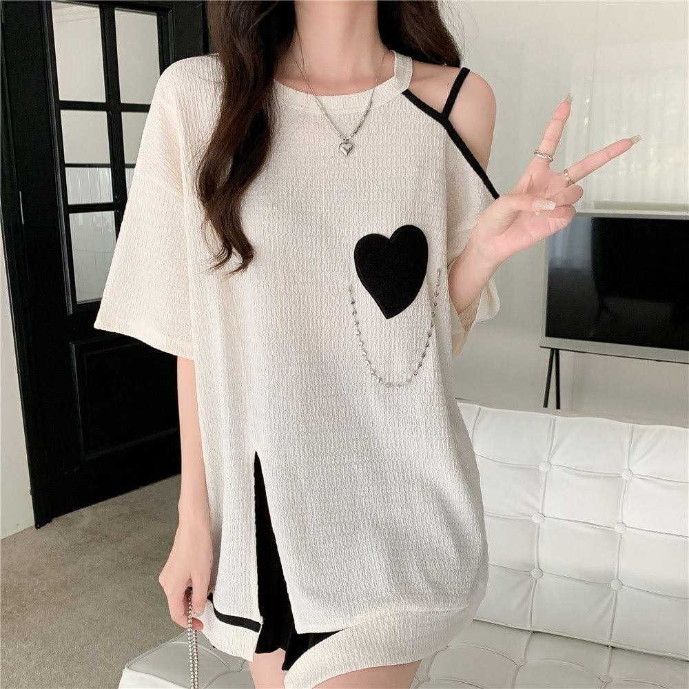 超人気商品 オフショルダー ファッション Tシャツ ＜S-8667＞