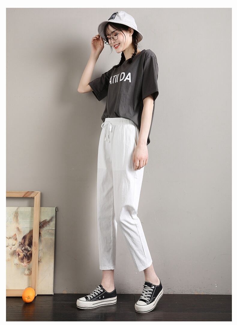 定番シンプル  ファッション ゆったりパンツ<S-6541>
