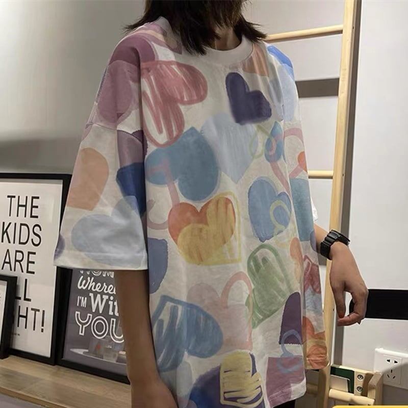 個性的なデザイン プリント 好感度満載 Tシャツ カットソー＜S-3317＞