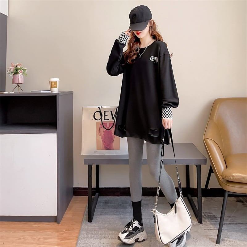 スタイリッシュ 切り替え 一目惚れ プリント Tシャツ カットソー＜S-3675＞