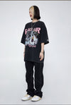 見逃し厳禁 ファッション ストリート系 ヴィンテージ加工 プリントTシャツ ＜S-2893＞