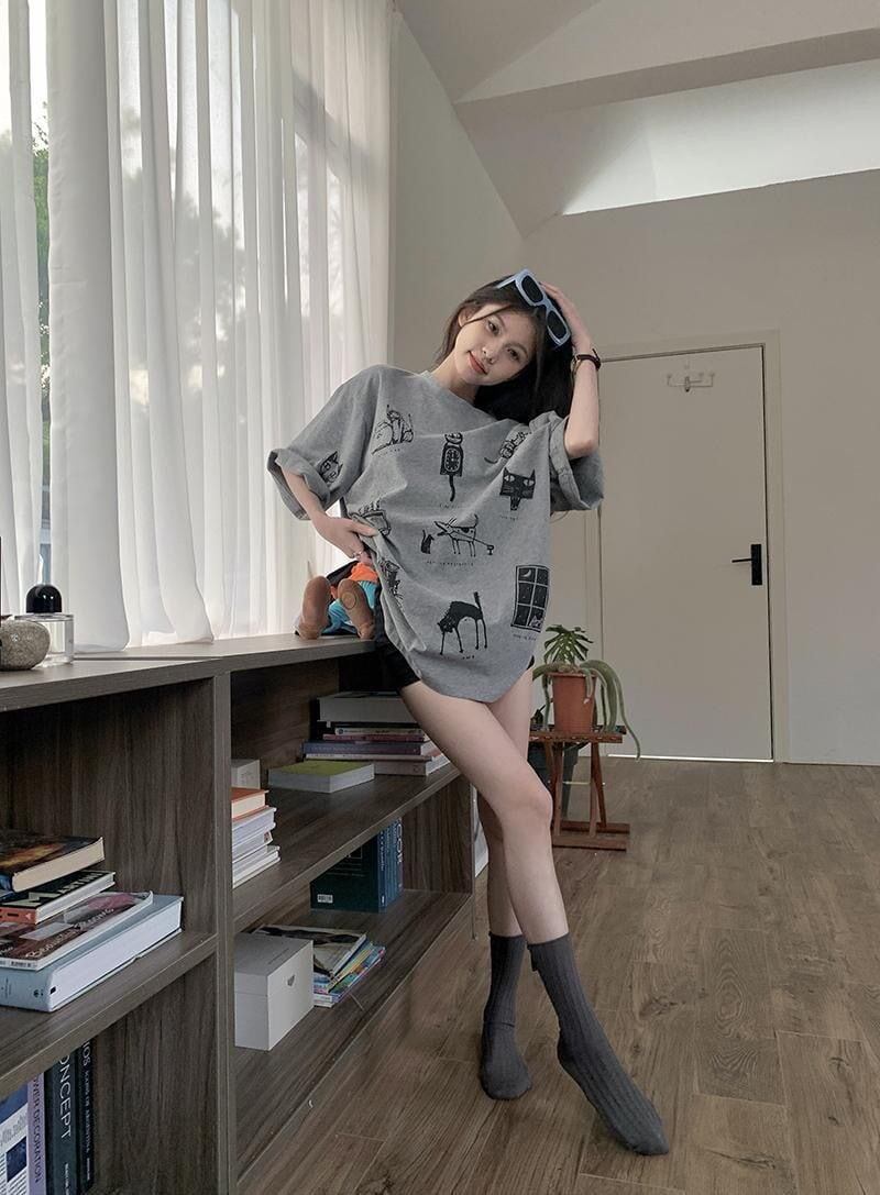 絶対流行 スウィート 早い者勝ち カジュアル Tシャツ<S-11199>