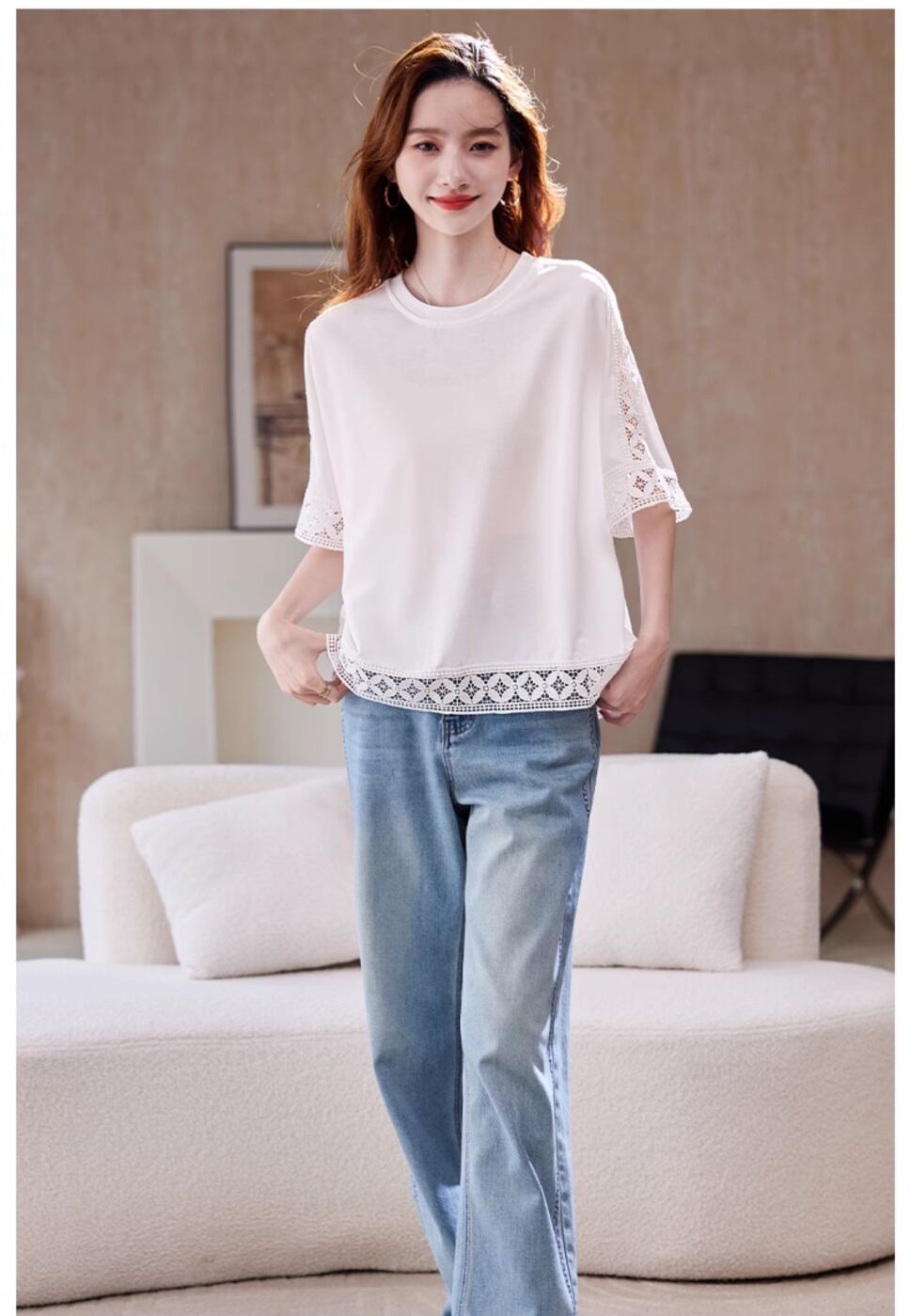 大人可愛い 定番シンプル カジュアル 海外トレンド 好感度UP 半袖 Tシャツ ＜S-11385＞