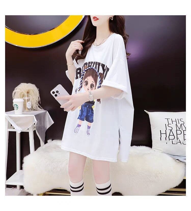 元気いっぱい プリントTシャツ ロング 半袖 ＜S-2840＞