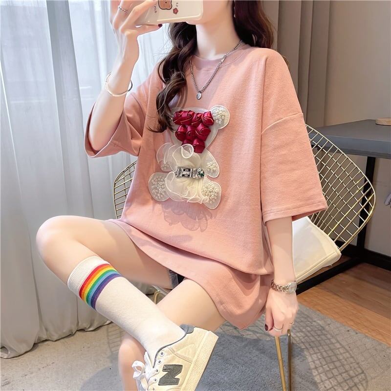 デザインセンス重工業立体パターンベアーズニューアイロンダイヤメッシュ半袖Tシャツ<S-2916>