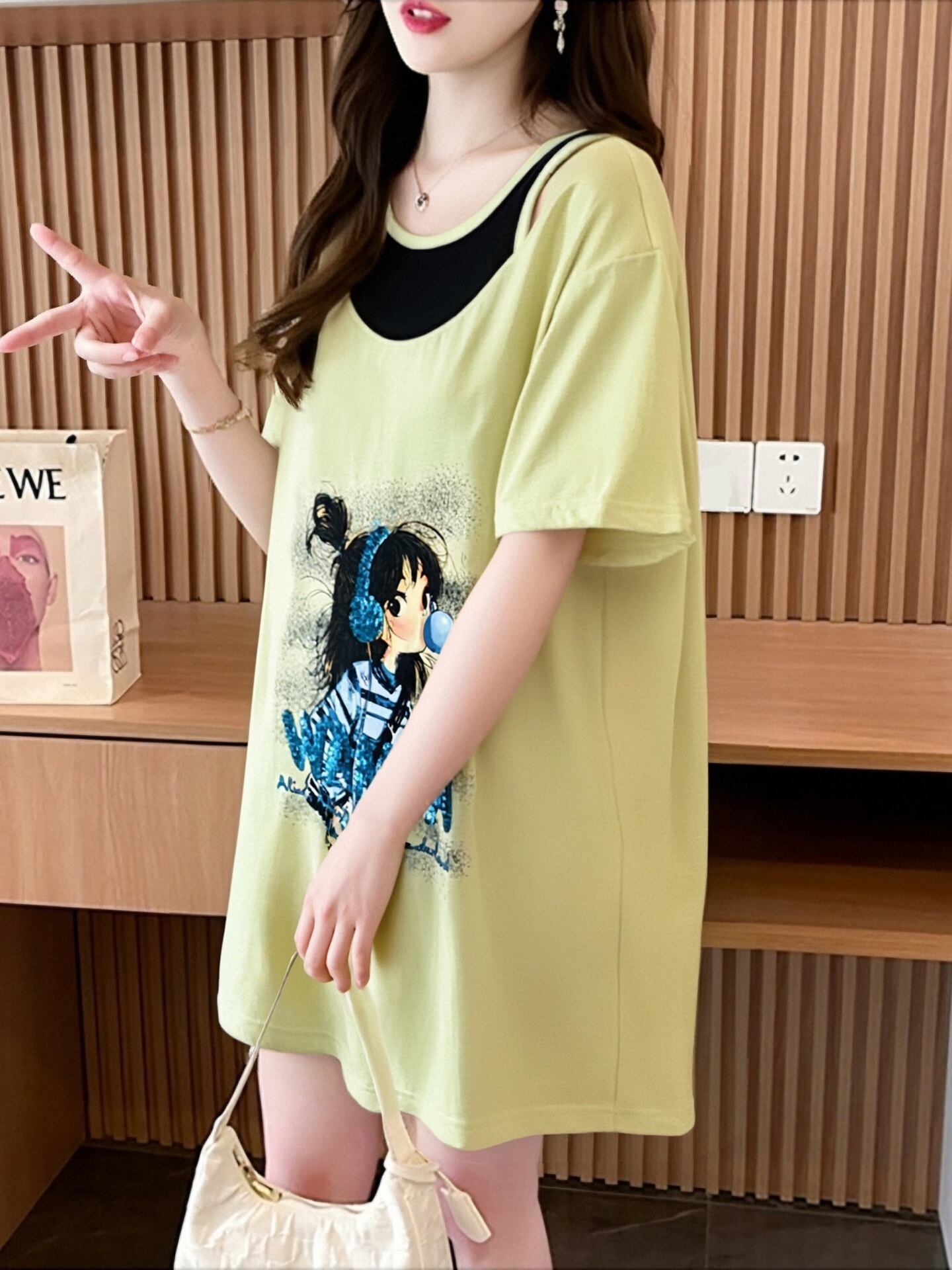 キュート 美人度アップ おすすめ 好感度UP カジュアル 全4色 半袖 Tシャツ ＜S-11157＞