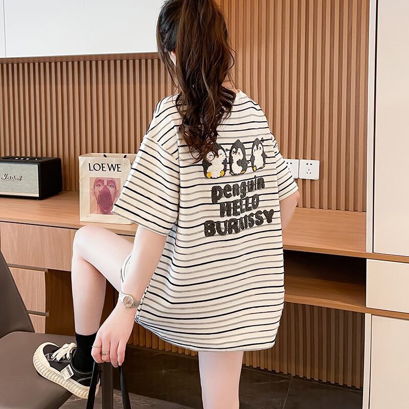 早い者勝ち 早い者勝ち 絶対流行 カジュアル 2色選択 Tシャツ<S-11708>