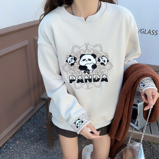 【裏起毛】刺繍プリントお勧め 上質 ファッション スウェット <S-6011>