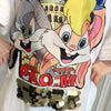 スタイリッシュ プリント 一目惚れ Tシャツ カットソー ワンピース＜S-3440＞