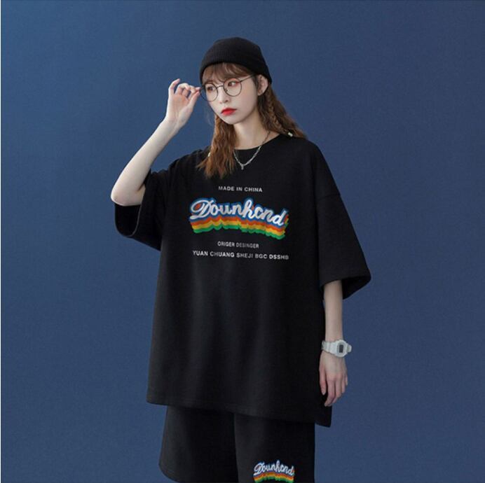 【半額セール】早い者勝ち  半袖Ｔシャツⅹパンツセット全4色 男女兼用<S-6553>