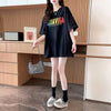 スタイリッシュ ラウンドネック 一目惚れ アルファベット Tシャツ カットソー＜S-2888＞