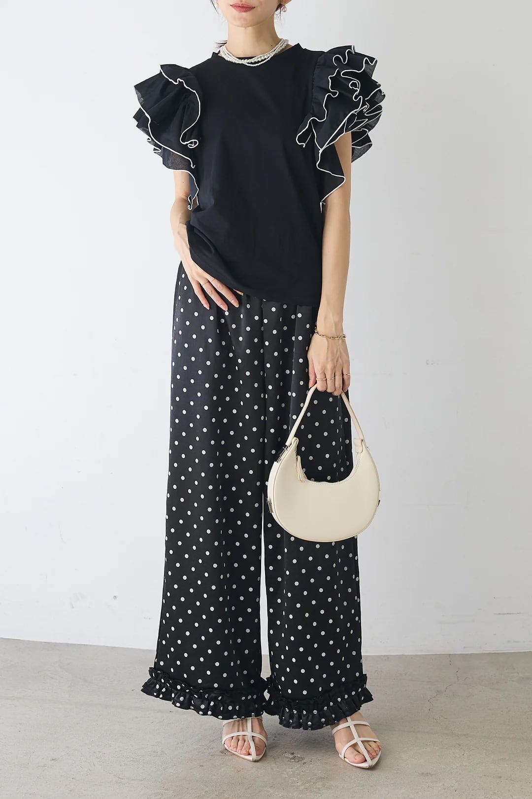 美人度アップ 早い者勝ち 大人可愛い カジュアル 共2色 Tシャツ<S-12149>