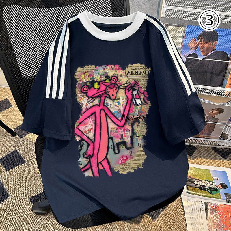 新商品 特別デザイン カジュアル プリント全6色 半袖Tシャツ<S-8757>