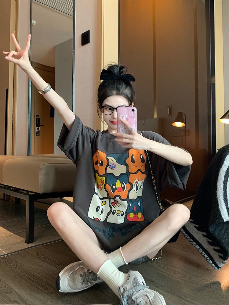 話題沸騰中 高級感溢れる オシャレ度満点 Tシャツ カットソー＜S-8369＞