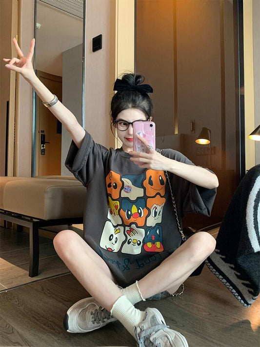 話題沸騰中 高級感溢れる オシャレ度満点 Tシャツ カットソー＜S-8369＞