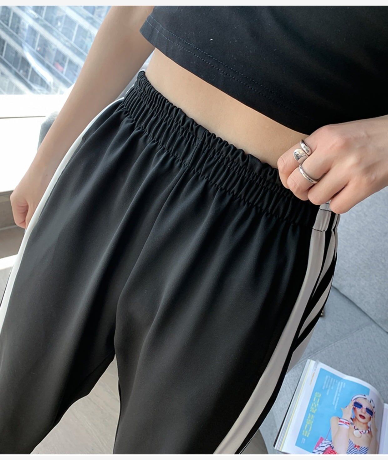 元気いっぱい 裏起毛 組み合わせやすい スウェットパンツ <S-3934>