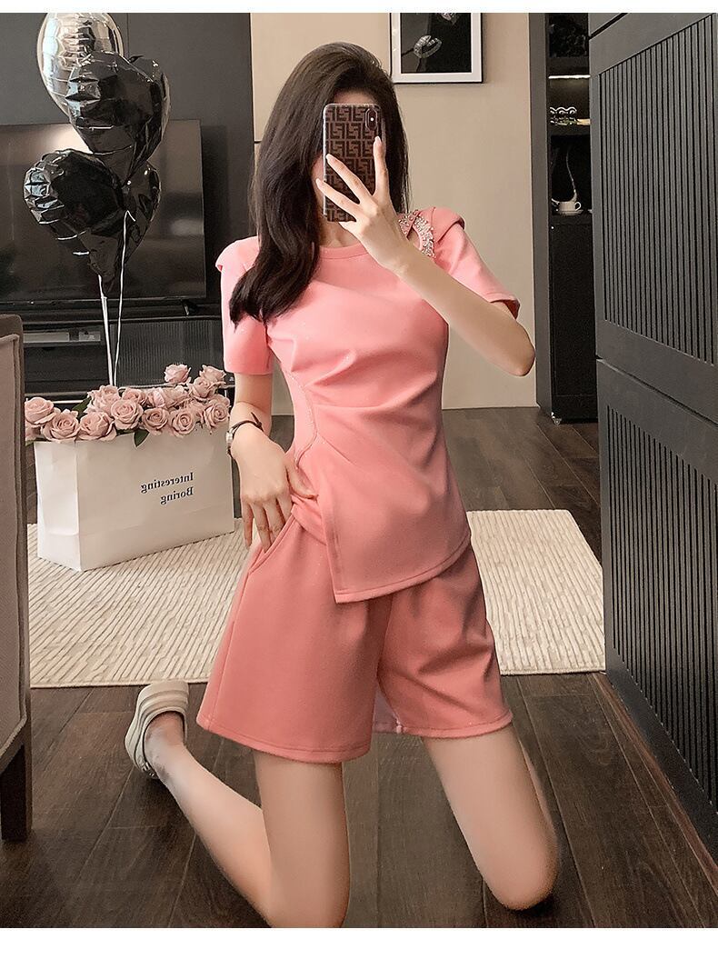 今季マストバイ 個性派 ファッション 半袖Ｔシャツⅹパンツセット<S-11568>