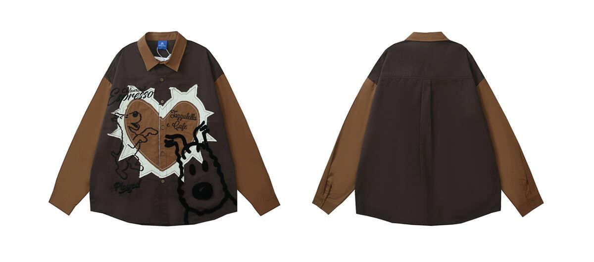 ベストセラーアイテム！ファッション感満々 切り替え アバンギャルド 2色選択 Tシャツ ＜S-9506＞