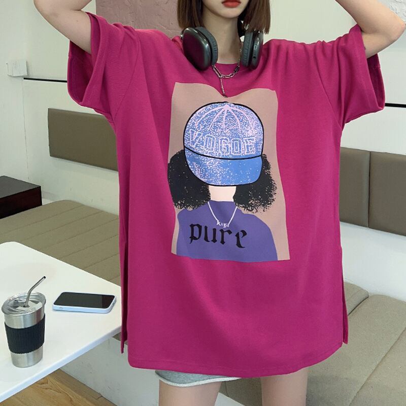 話題沸騰中 都市ファッショ 流行新作 オシャレ デザイン プリント全6色 半袖Tシャツ<S-9108>