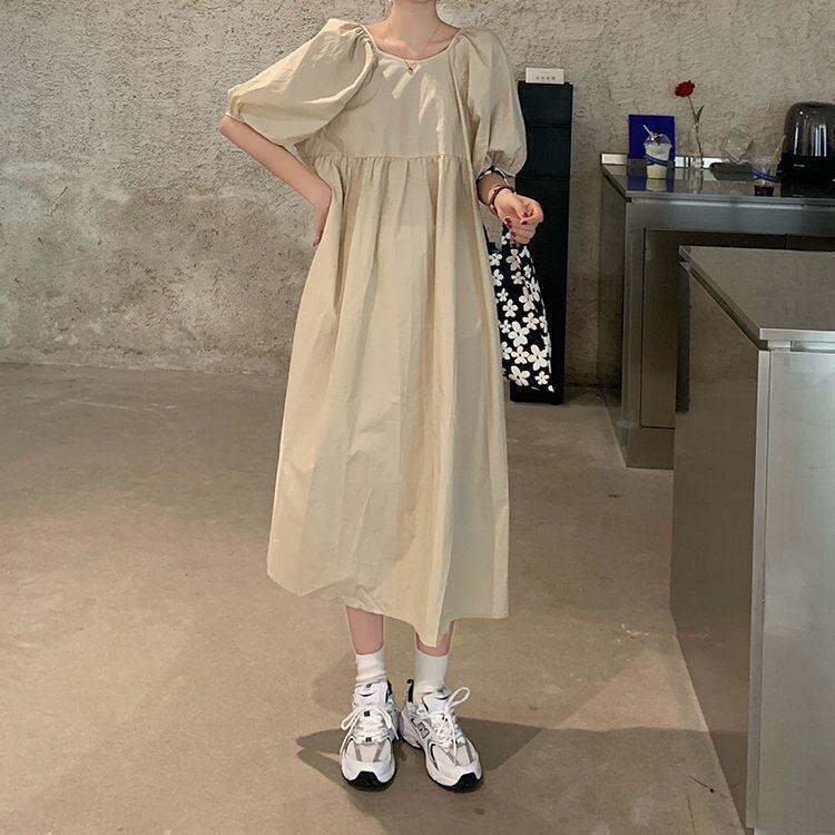 超人気 絶対流行 大人可愛い 早い者勝ち カジュアル 共2色 ワンピース<S-12062>