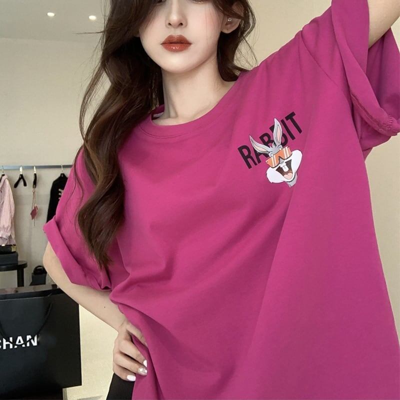 今季大好評 切り替え 美感いっぱい プリント Tシャツ カットソー＜S-3458＞