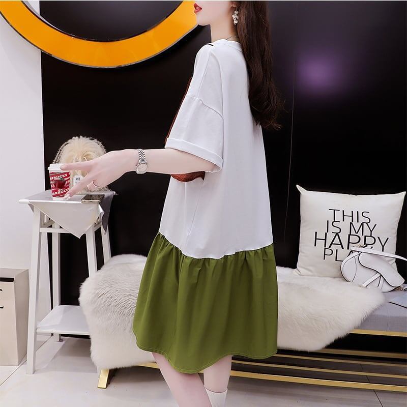ゆったり感アップ Tシャツ 高級感溢れる カットソー ワンピース＜S-3350＞