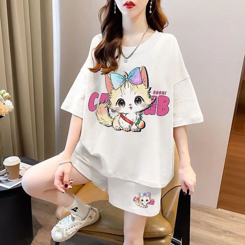 絶対欲しい カジュアル 夏に嬉しい機能付き 半袖Ｔシャツⅹパンツセット全4色<S-11268>