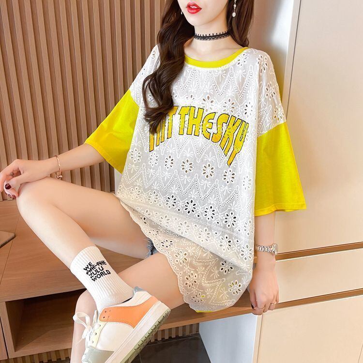 気質満点 ラウンドネック キュート 半袖Tシャツ ＜S-8647＞