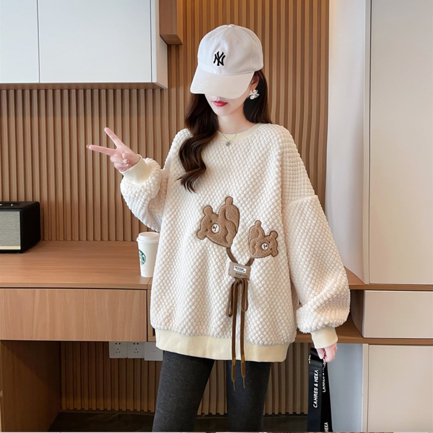 大注目 裏起毛 合わせやすい スウェット<S-3868>