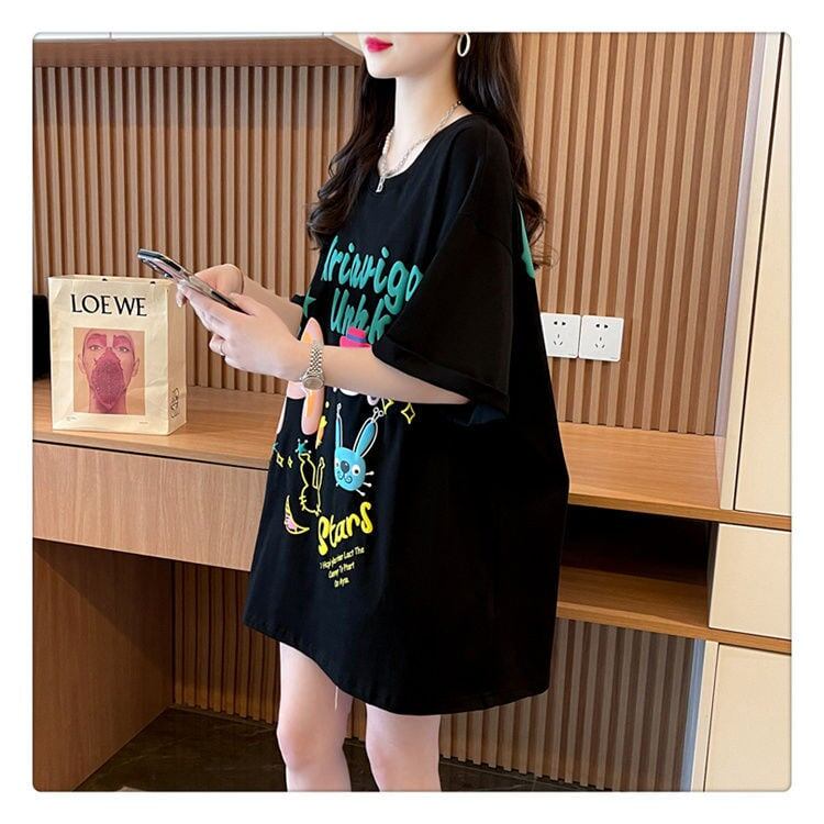 大好評 プリント キュートファッション 半袖Tシャツ＜S-8582＞
