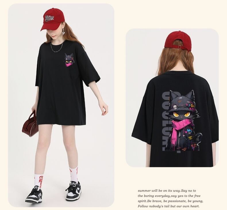 絶対欲しい 絶対流行 キュート 早い者勝ち カジュアル 2色選択 Tシャツ<S-11137>