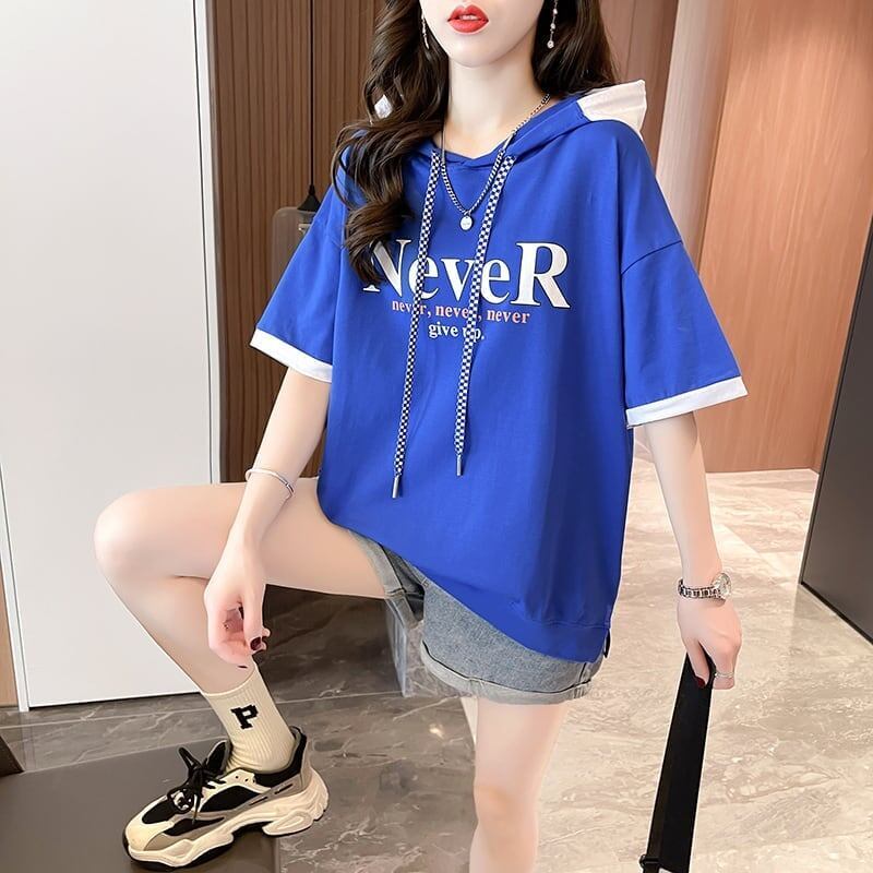 カジュアル 切り替え オシャレ度満点 プリント Tシャツ カットソー＜S-3656＞