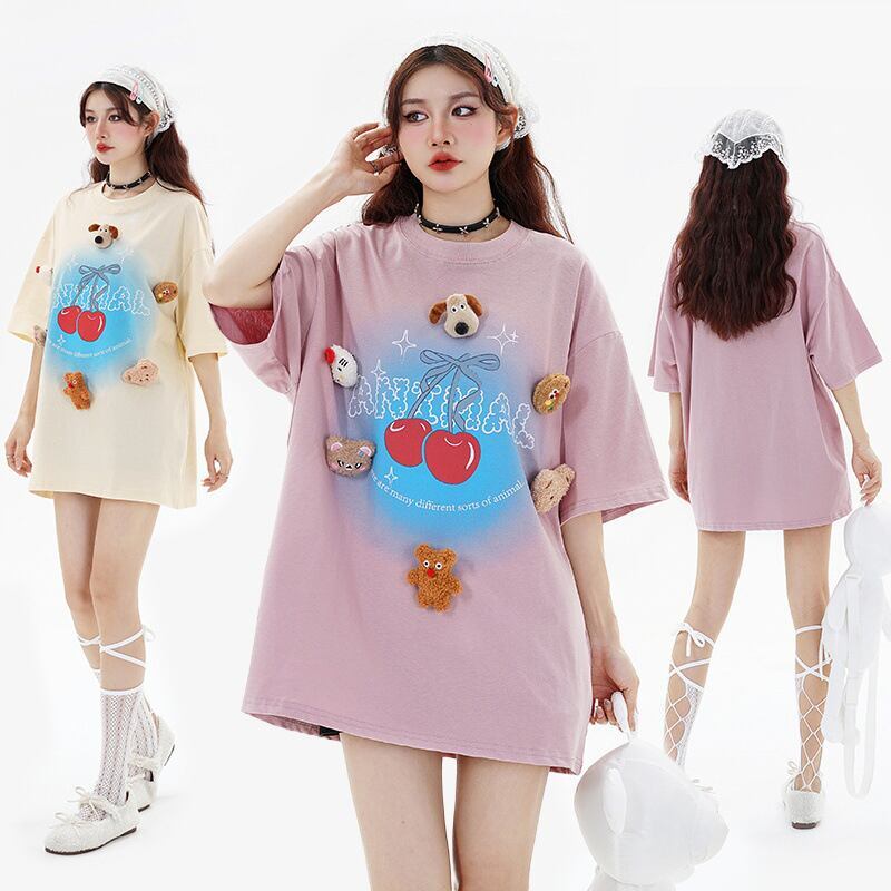 数量限定 ファッション アクティブも綺麗も叶う ゆったり 男女兼用 全3色 半袖Tシャツ＜S-9066＞